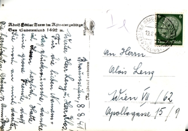 Altvatergebirge - Altvater 1941 95 022 ●